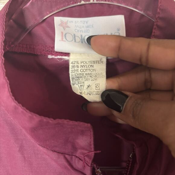 Vintage 80s Purple Cover Up Full Zip Sporty Track Vest Size XL Beach Retro - Picture 5 of 9